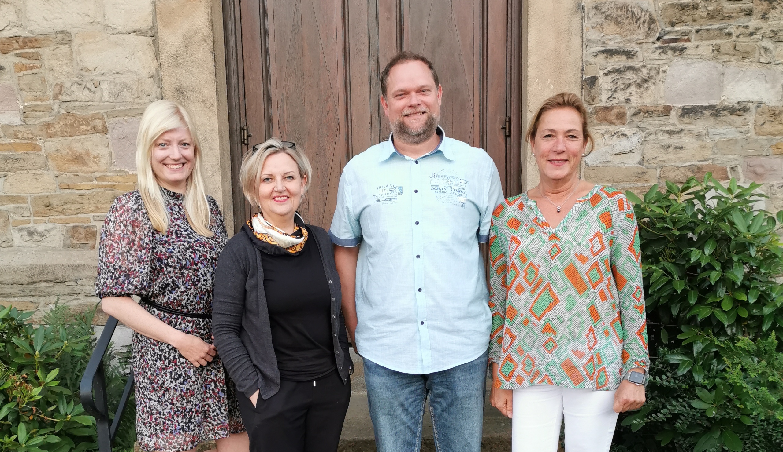 Der neue Vorstand des OV Herbede: (von links) Sarah Kramer, Jutta Kamlage, Christian Held und Claudia Gah.